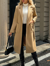 Natalie | Women's Tailored Belted Long Coat