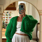 Bella | Chunky Knit V-Neck Cardigan for Women