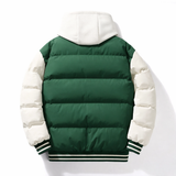 Blaire | Men's Hooded Puffer Jacket with Varsity Details