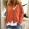 Claire | Women's Relaxed Cardigan with Flattering V-Neck & Button Front