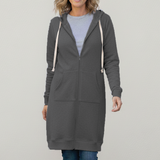 Maya | Cozy Long Zip-Up Hoodie for Women