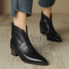 Elara | Women's Ankle Boots with Sleek Pointed Toe & Low Block Heel