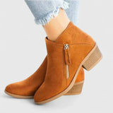Freya | Sophisticated Ankle Boots with Zipper