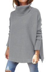 Chloe | Oversized Turtleneck Knit Sweater
