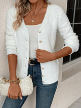 Seraphina | Warm & Soft V-Neck Cardigan with Buttons