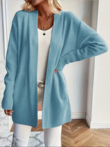 Amelia | Women's Relaxed Open Front Knit Cardigan