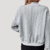 Paloma | Elegant Cable-Knit Button-Front Cardigan