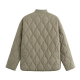 Chloe | Women’s Quilted Jacket with Leopard Lining
