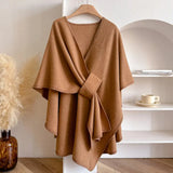 Sienna | Women's Wrap Coat with Draped Shawl Collar & Tie Waist