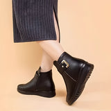 Angela | Cozy Buckle Ankle Boots
