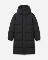 Evelyn | Longline Hooded Puffer Coat for Women