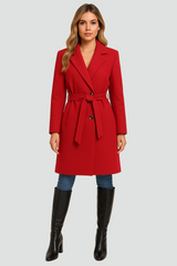 Isabella | Women's Belted A-Line Double-Breasted Coat