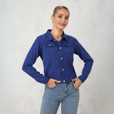 Grace | Classic Button-Down Denim Jacket for Women