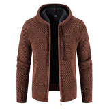 Oliver | Textured Zip-Up Hooded Cardigan for Men