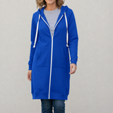 Maya | Cozy Long Zip-Up Hoodie for Women