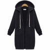 Hadley | Casual Longline Hooded Cardigan with Zip Closure
