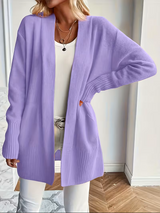 Amelia | Women's Relaxed Open Front Knit Cardigan