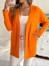 Amelia | Women's Relaxed Open Front Knit Cardigan