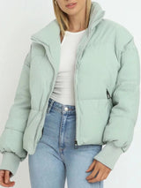 Adeline | Cropped Hooded Puffer Jacket for Women