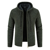 Oliver | Textured Zip-Up Hooded Cardigan for Men