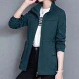 Elena | Women's Cinched-Waist Trench Jacket
