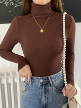 Tatiana | Simple Ribbed Turtleneck Sweater