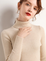 Tatiana | Simple Ribbed Turtleneck Sweater