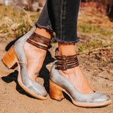 Cecilia | Elegant Block-Heel Ankle Boots