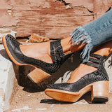Cecilia | Elegant Block-Heel Ankle Boots