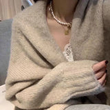 Grace | Oversized Knit Open-Front Cardigan for Women