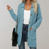 Iris | Long Teddy Cardigan with Pockets