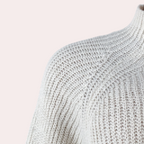 Elara | Cream Oversized Cable-Knit Sweater Dress