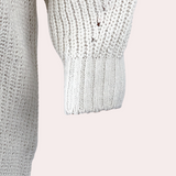 Elara | Cream Oversized Cable-Knit Sweater Dress