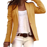 Elvira | Elegant Hip-Length Blazer with Lapel Collar