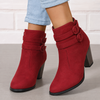 Winona | Women's Bow Detail Block Heel Ankle Boots