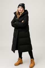 Alexandra | Women's Long Hooded Puffer Winter Coat