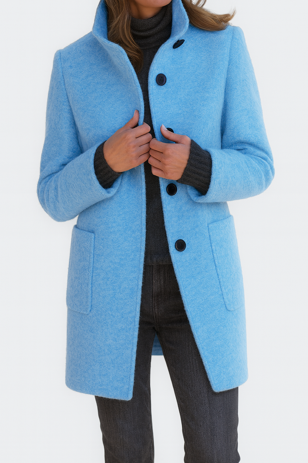 Camila | Women's Long Button-Front Coat