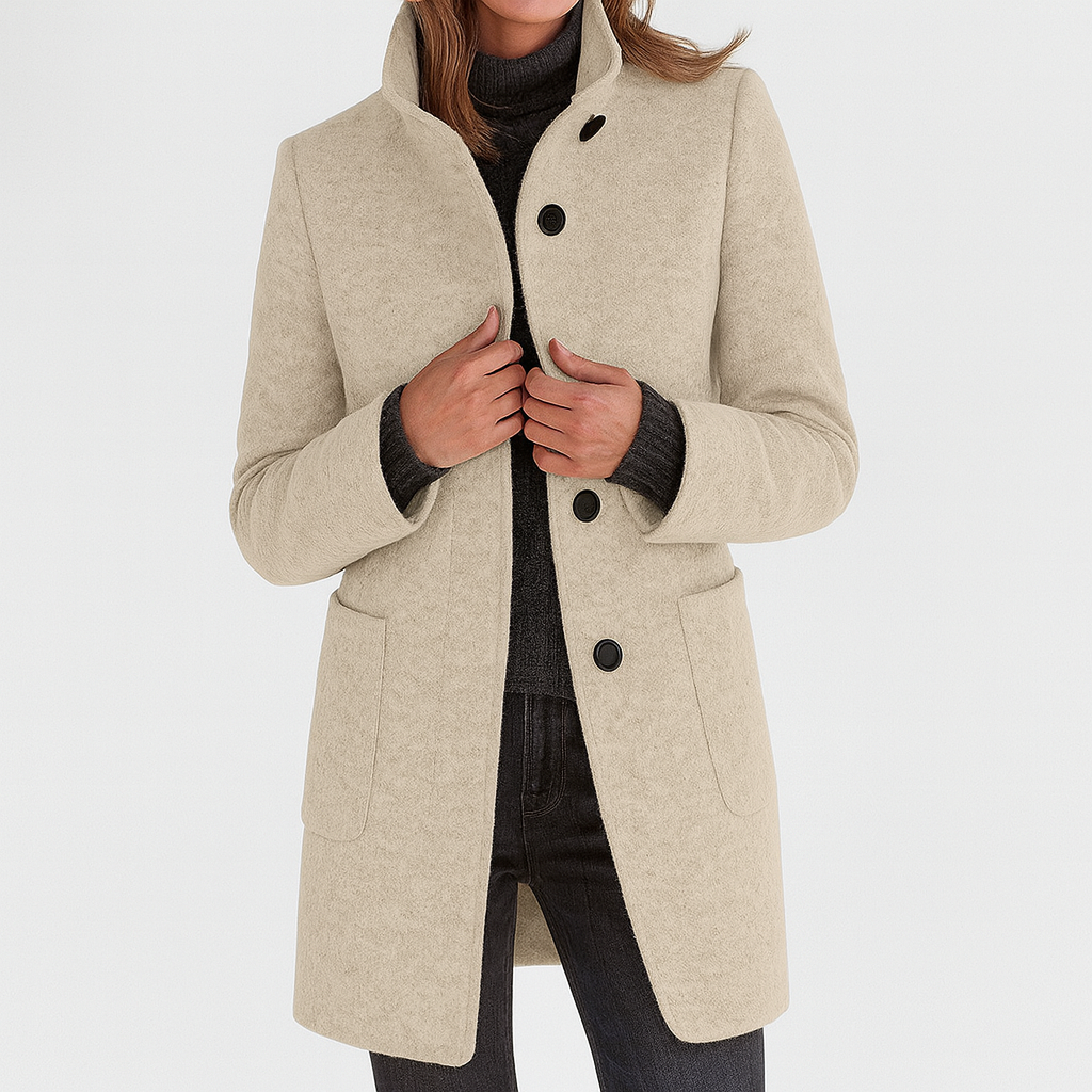 Camila | Women's Long Button-Front Coat