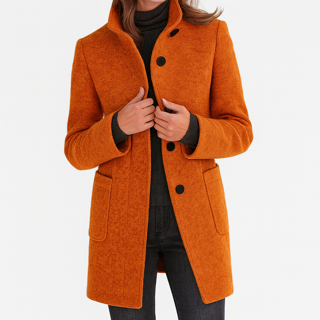 Camila | Women's Long Button-Front Coat