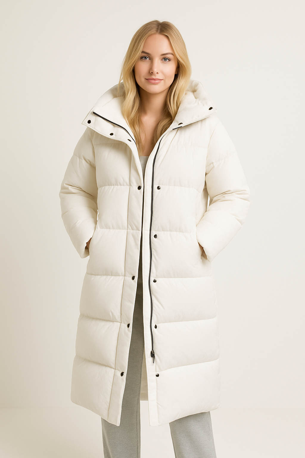 Alexandra | Women's Long Hooded Puffer Winter Coat
