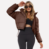 Quiana | Short Hooded Jacket with Front Zipper