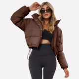 Quiana | Short Hooded Jacket with Front Zipper