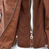 Pia | Contemporary Hooded Leather Jacket