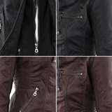 Franci | Stylish Hooded Leather Jacket