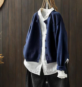 Camille | Women's Relaxed Button Front Knit Cardigan