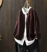 Camille | Women's Relaxed Button Front Knit Cardigan
