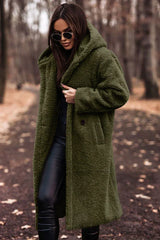 Xyla | Women's Long Teddy Coat for Winter