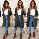 Yvonne | Elegant Long Trench Coat for Women