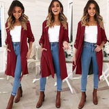 Yvonne | Elegant Long Trench Coat for Women