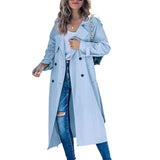 Quinn | Oversized Trench Coat with Belt and Lapel Collar